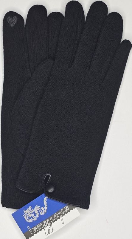 009 жіночі рукавички з бавовняної тканини на плюші