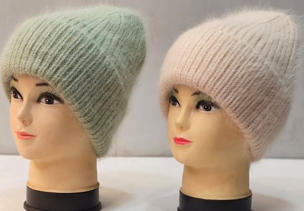 H0274G молодіжна ангорова шапка на товстій в'язці