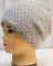 1809-10A жіноча ангорова шапка з подвійної в'язки "гусячі лапки" 1809-10A жіноча ангорова шапка з подвійної в'язки "гусячі лапки"