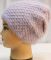 1809-10A жіноча ангорова шапка з подвійної в'язки "гусячі лапки" 1809-10A жіноча ангорова шапка з подвійної в'язки "гусячі лапки"