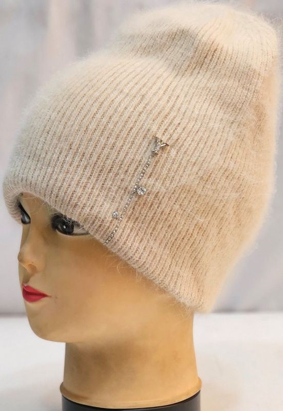 TL-24129-1 молодіжна ангорова шапка з подвійної в'язки